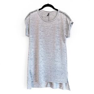 Stradivarius Embellished Shoulder Raw Hem Tunic S